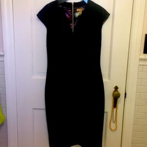 - Ted Baker London - symmetrical neck line dress- size 3
